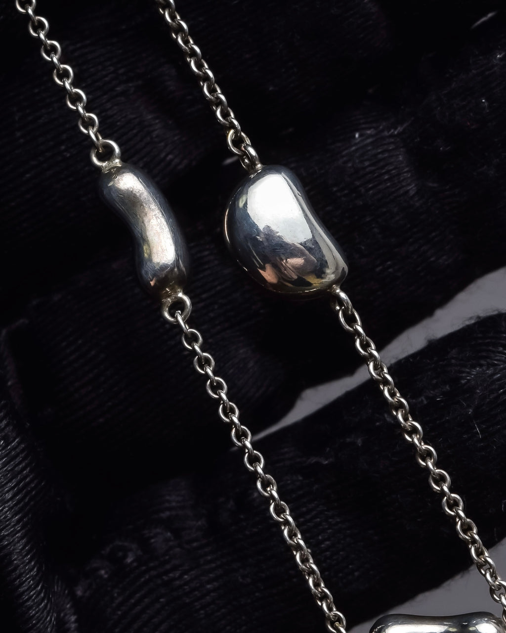 "Tiffany&Co" Beans motif silver bracelet