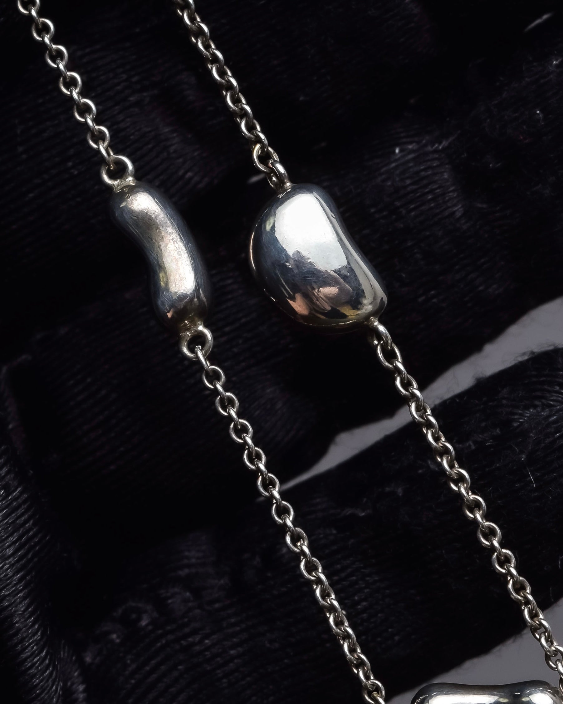 "Tiffany&Co" Beans motif silver bracelet