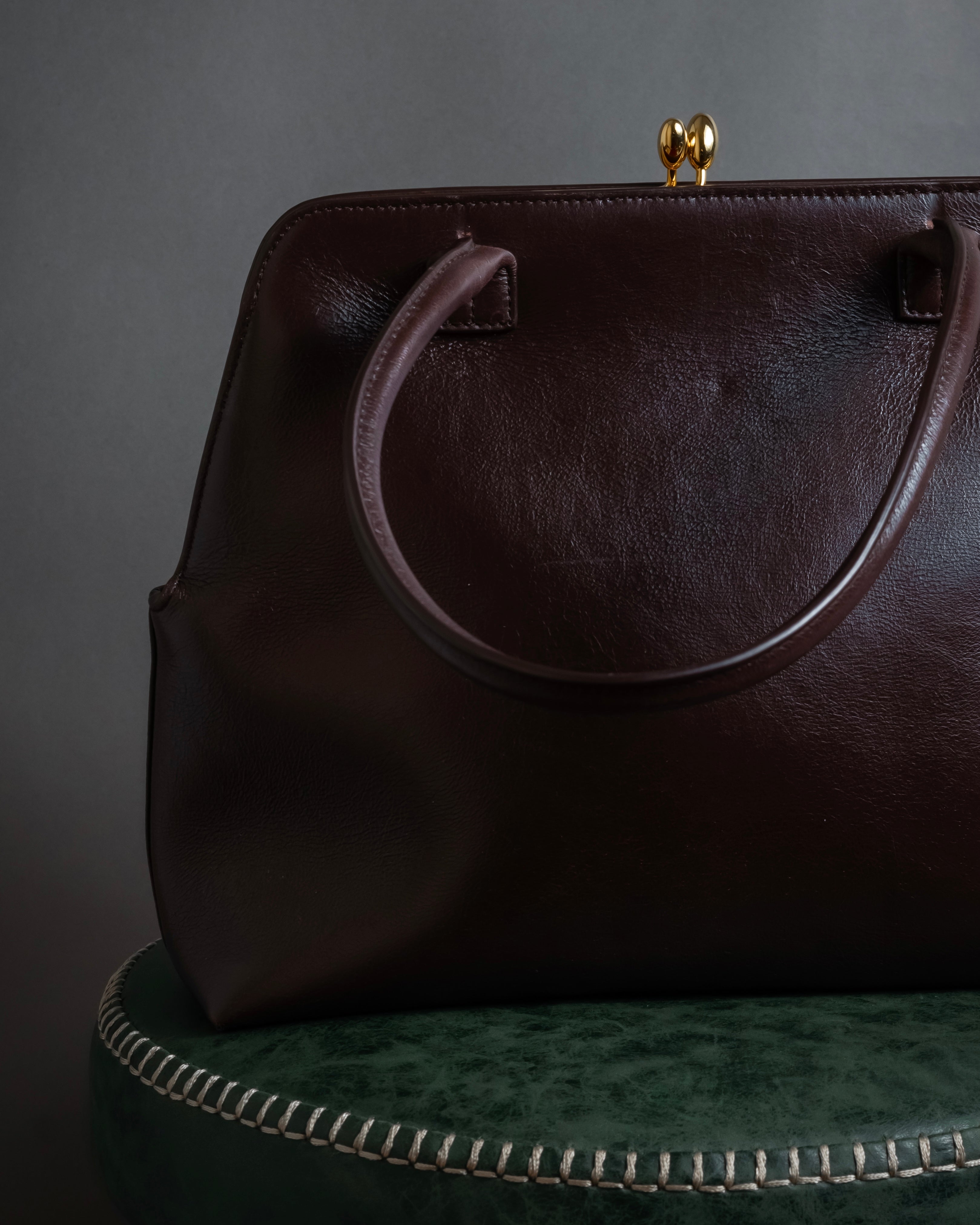 "JIL SANDER" Goji frame structured leather bag