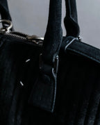 "MAISON MARGIELA" 5AC Harako leather corduroy combination 2way bag