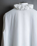 “Dolce&amp;Gabbana” Front volume frill designed shirt