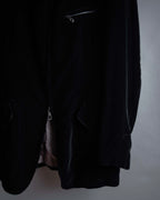 "GIORGIO ARMANI" Velour corduroy double zip up jacket