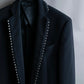 "VERSACE" Silver parts design vertical lapel tailored jacket