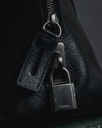 "PRADA" 90’s-00’s Vitello daino leather doctor bag