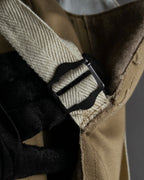 "Y's" 17AW twill woven flare silhouette jump skirt