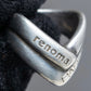 "renoma PARIS" Two-strand cross design smooth curved silver ring