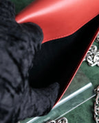 "KENZO" K motif design chain shoulder wallet bag