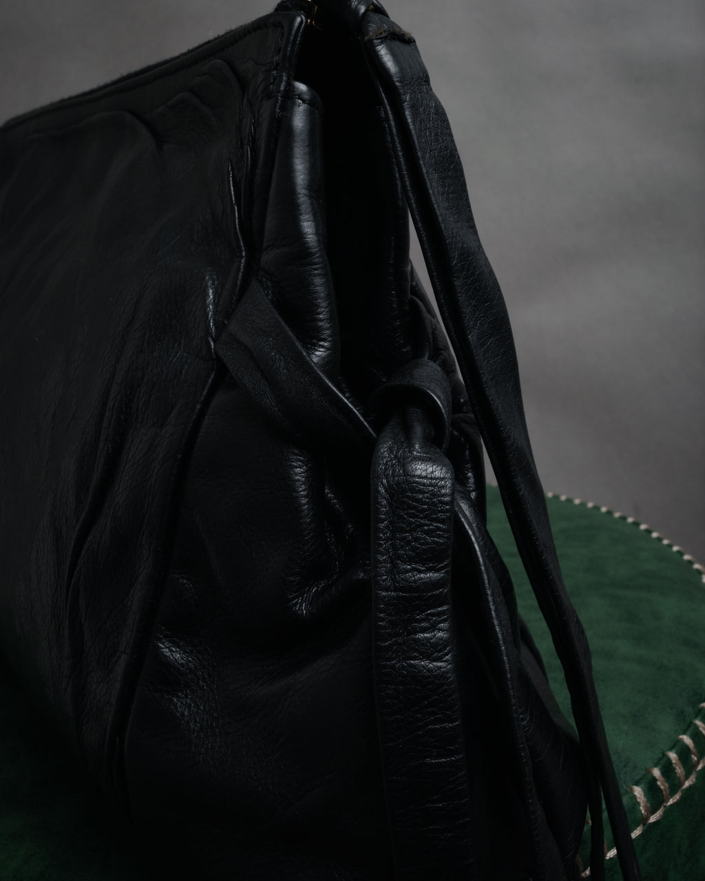 “GUCCI” 2007-2012 Crest emblem soft leather bag