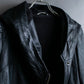 "HELMUT LANG"Boa switching shape leather zip-up jacket