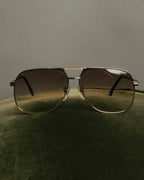 "Burberrys" 90's Classic metal aviator sunglasses