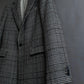 "RAF SIMONS" 20-21AW Glen check pattern tailored shape coat