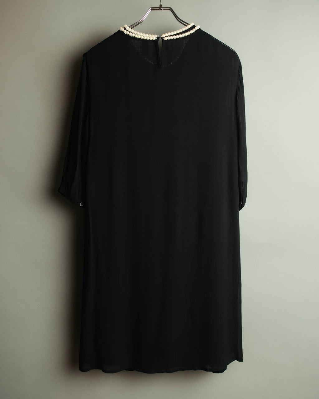 “JUNYA WATANABE” 2008AW Pearl trimmed cupra dress