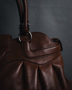 "Salvatore Ferragamo" 00’s Soft gathered gancini top-handle bag