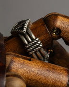 "Christian Dior" Buffalo design silver ring