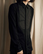 "FENDI" Pick stitch design fly front shirt