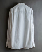 "Christian Dior" Pintuck design wide spread collar dress shirt