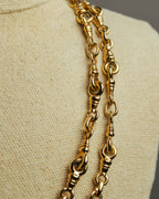 "Christian Dior" 80's-90's Gold tone chain necklace