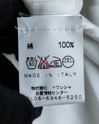 "GUCCI" Slightly glossy cotton white shirt