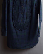 "BURBERRY" Tartan check pattern frill shirt
