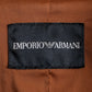 "EMPORIO ARMANI"  Quilted design brown color leather jacket