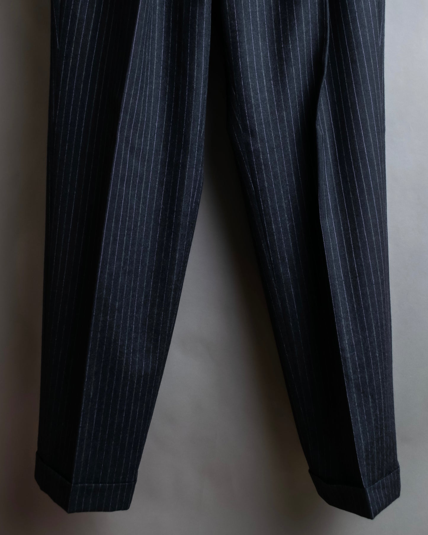 "POLO Ralph Lauren" Notch lapel tailored jacket & two-pleat slacks striped set up