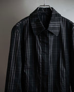 "BURBERRY" Combination leather design check pattern one-shoulder bag