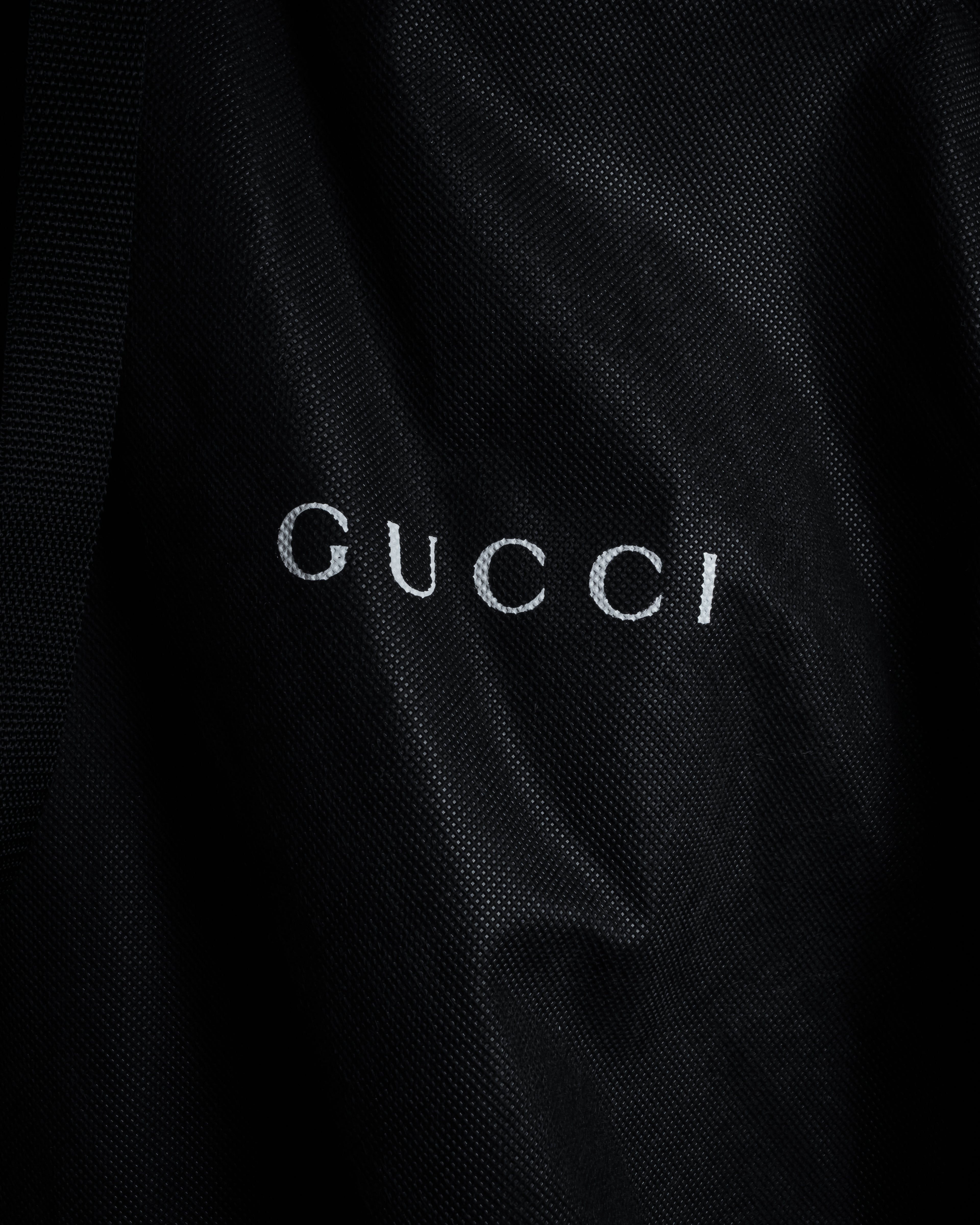 -SPECIAL- "GUCCI" 90's-00's Leather combination fur long coat