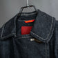 "Vivienne Westwood RED LABEL" Asymmetrical button design mid length denim coat