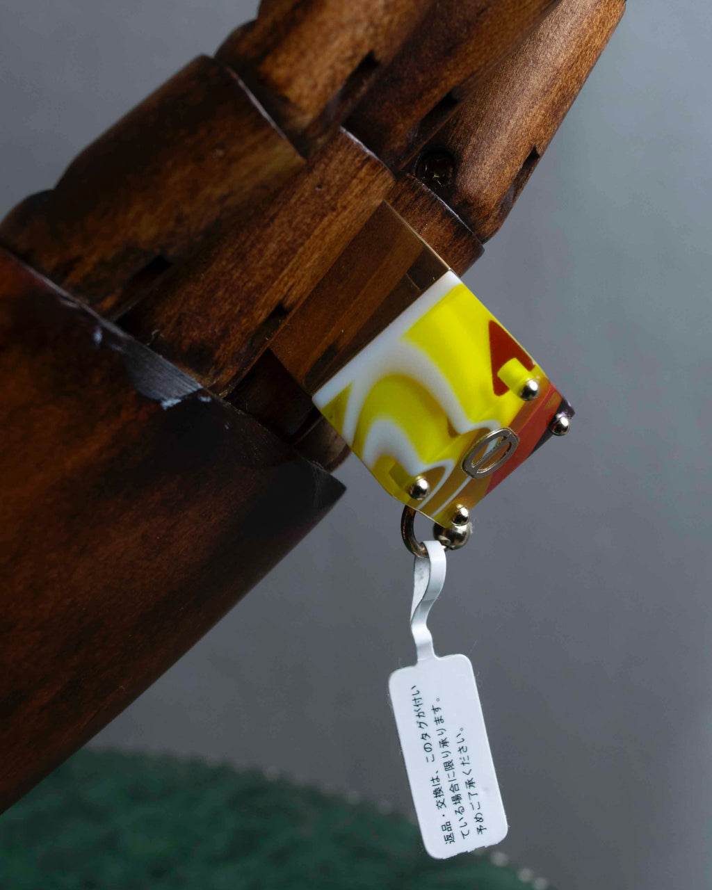 "Dior" Resin abstract pattern top gold ring