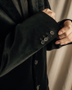 "LOUIS VUITTON" Geometric pattern velvet tailored jacket