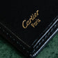 "Cartier" 2C logo engraved leather bi-fold wallet