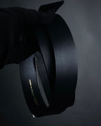 “COMME des GARCONS SHIRT” 00’s Minimal leather roller belt