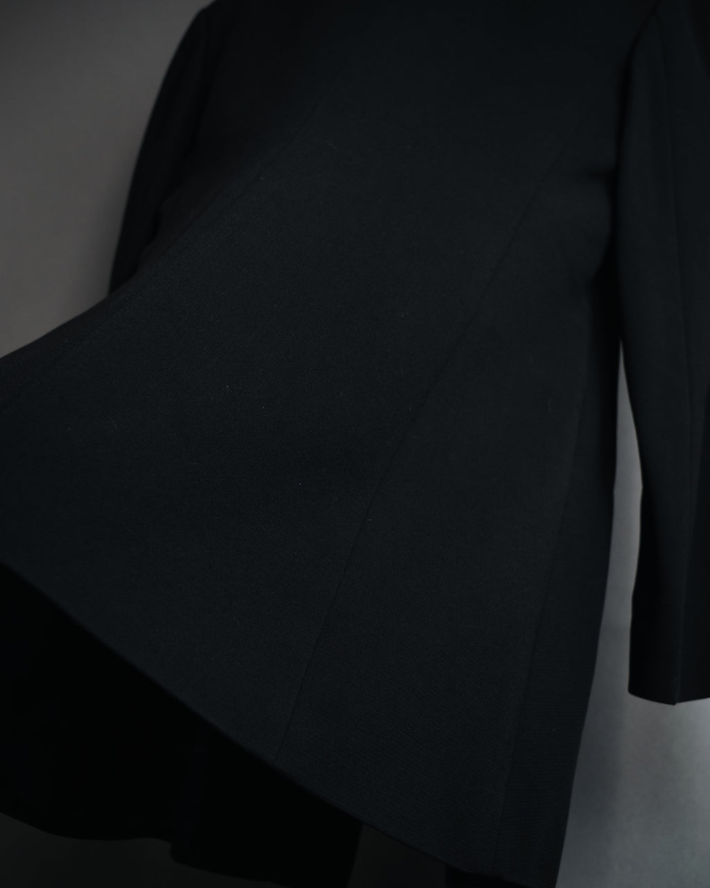 "Max Mara" 00’s Minimalist wrap-front structured jacket