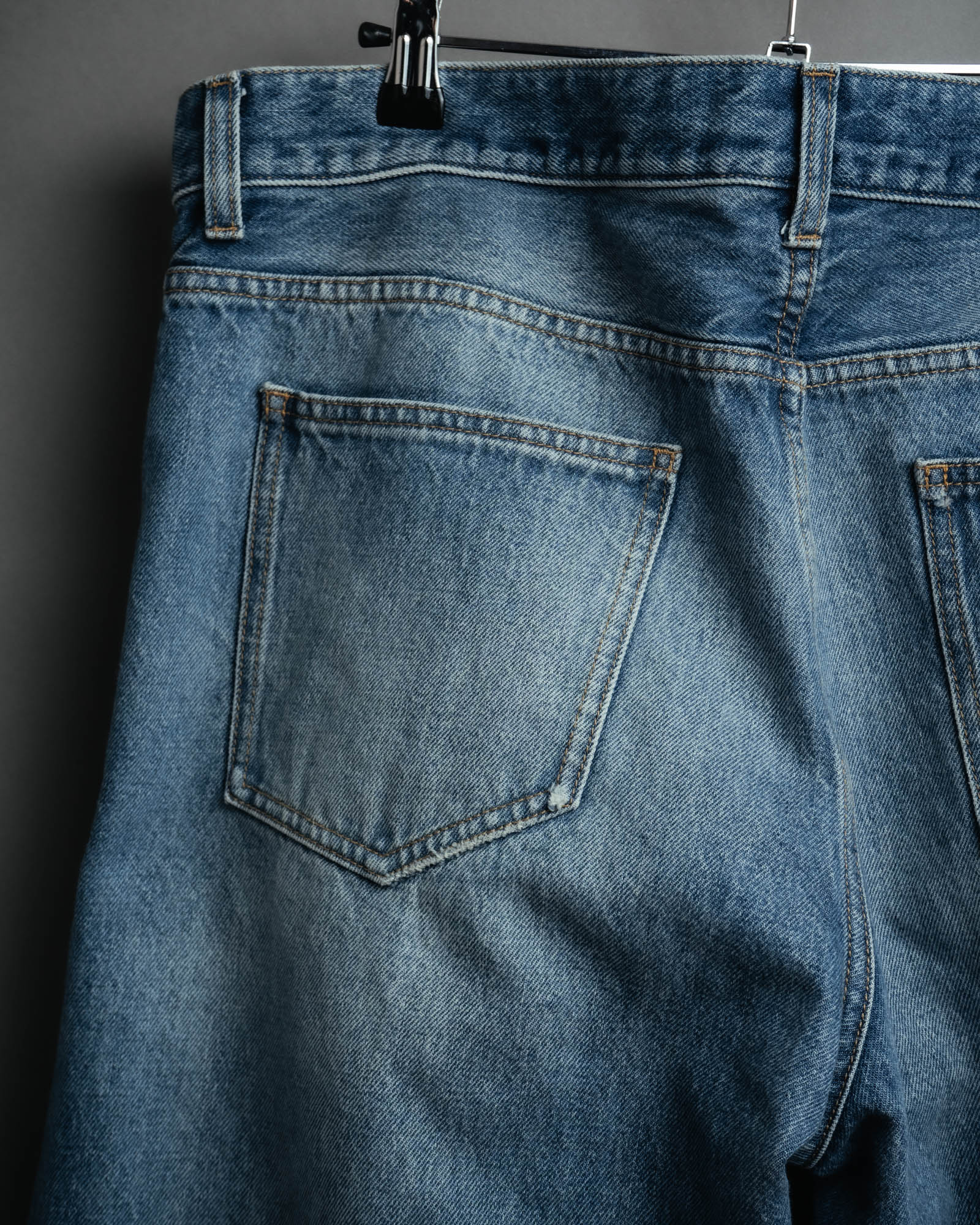-SPECIAL- “SAINT LAURENT” 2023’s Long extreme baggy faded denim jeans