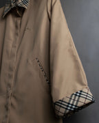 "BURBERRYS" Check reverse design short blouson