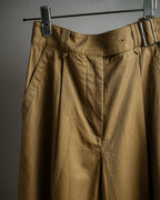 "Acne Studios" Belted design cotton twill high-waisted pants