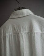 "BURBERRY" Frill design collarless blouse