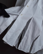 "COMME des GARCONS HOMME PLUS" 15SS Ripped cutting design cotton shirt