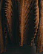 "Maison Margiela" 2021AW Textured ribbed crewneck sweater