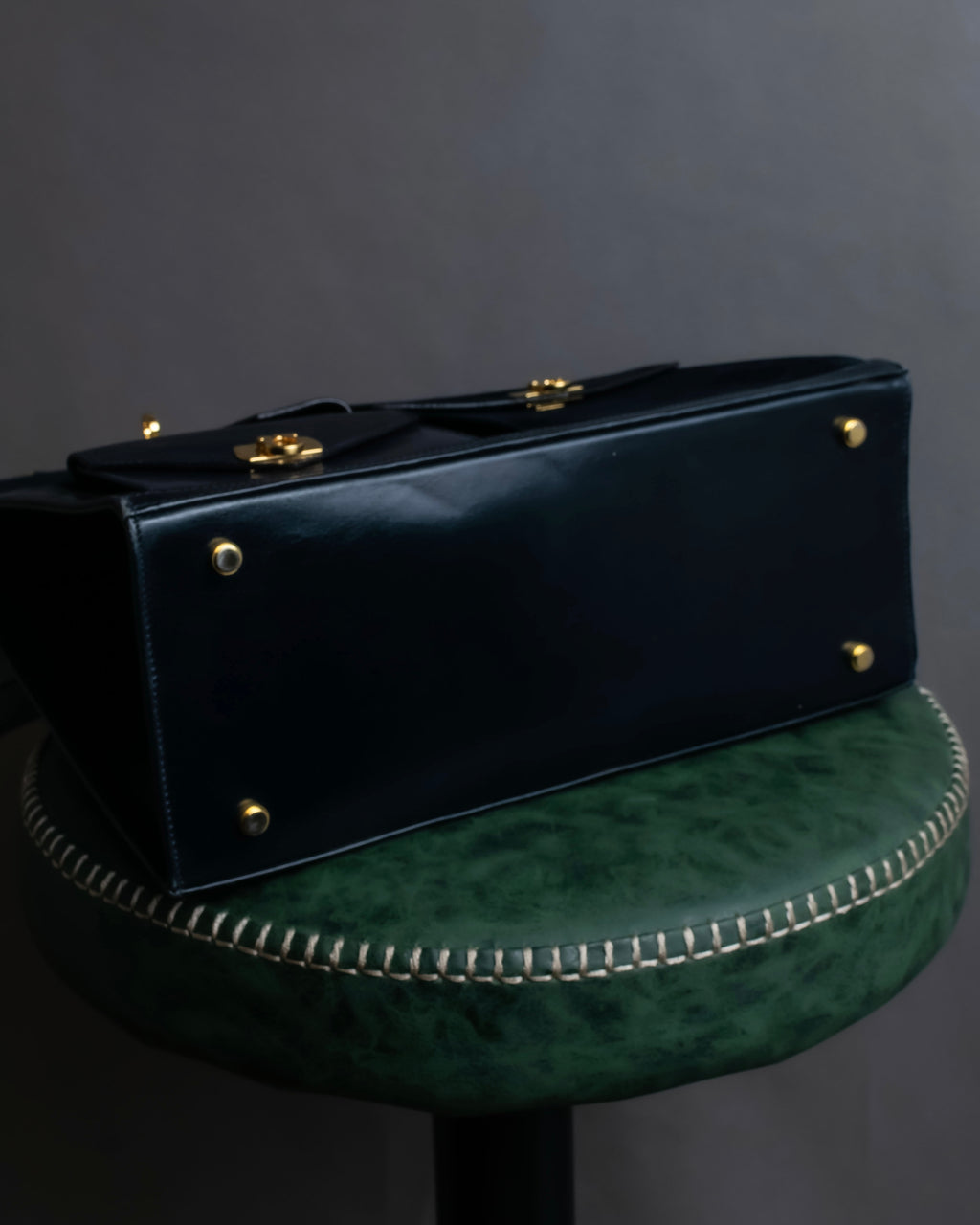 "Salvatore Ferragamo" Pocket detail leather combination tote bag