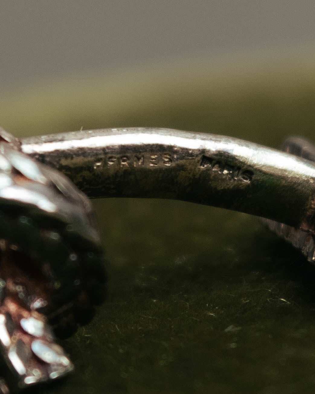 "Hermès" 70's-90's Vintage rope knot cufflinks