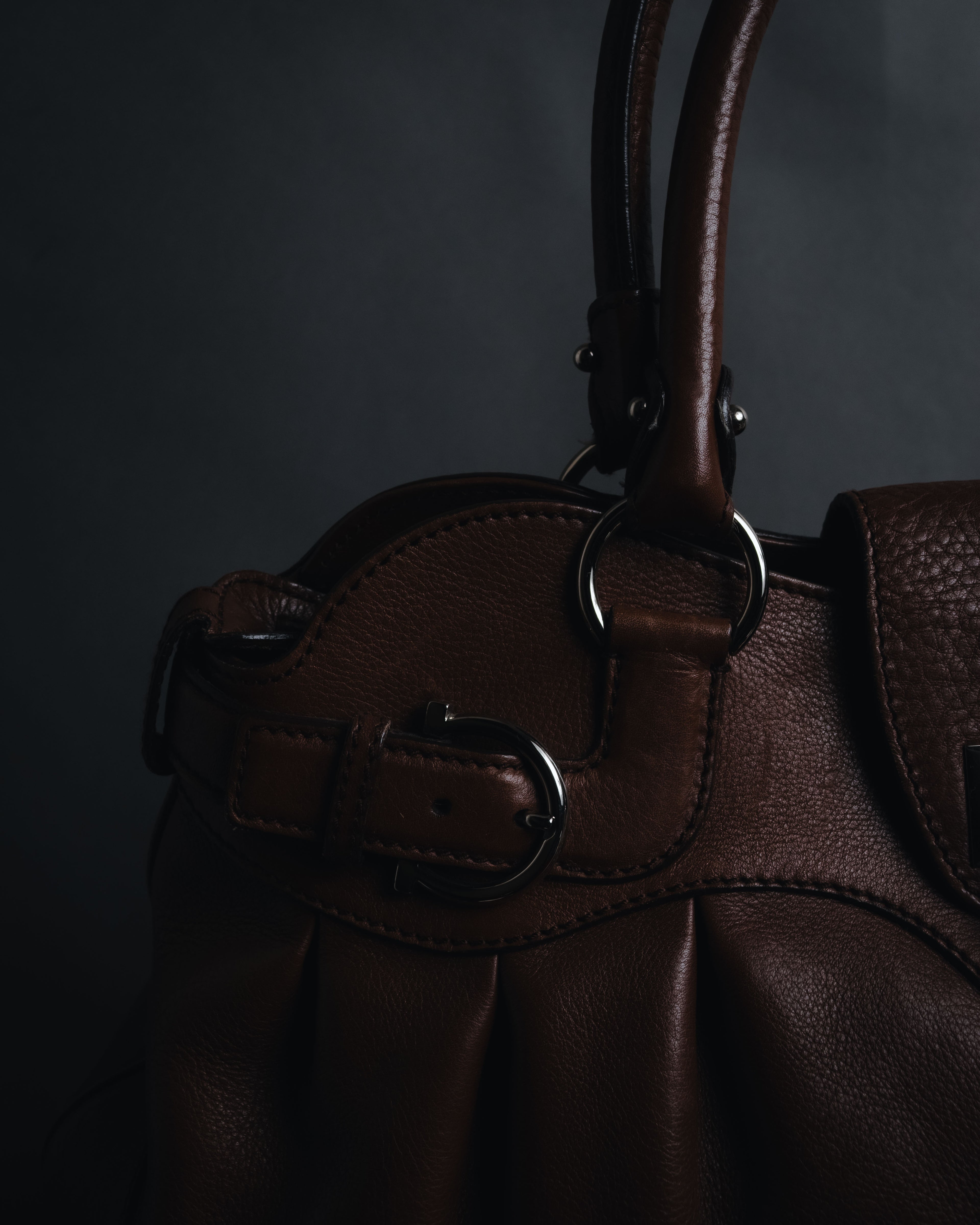 "Salvatore Ferragamo" 00’s Soft gathered gancini top-handle bag