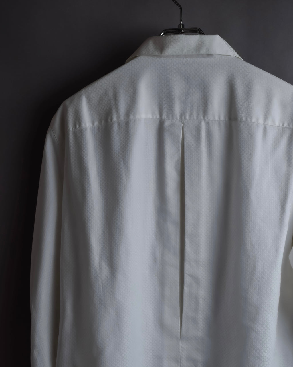 "Christian Dior" Diamond pattern woven metal button shirt