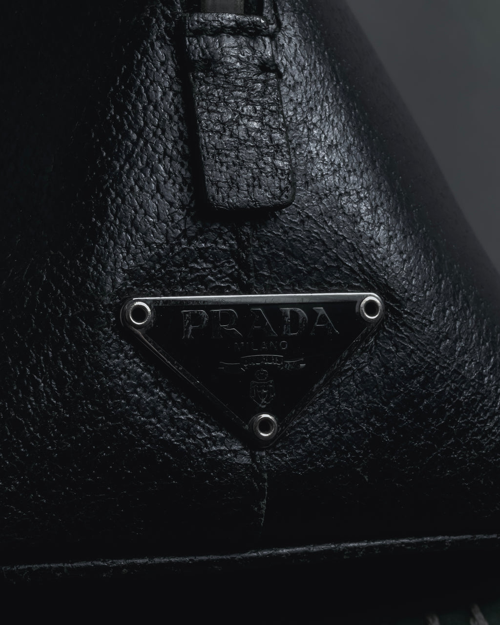 "PRADA" 90’s-00’s Vitello daino leather doctor bag