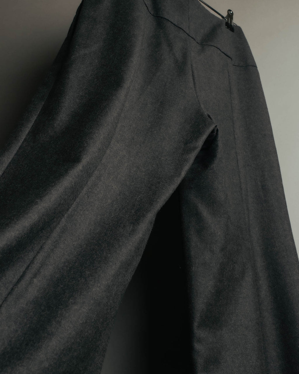 -SPECIAL- "CHANEL" 00's Soft wool cashmere wide leg trousers