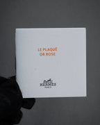 "HERMES" Chaine d'Ancre motif studs leather bracelet