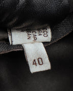 -SPECIAL- “BOTTEGA VENETA” 80’s-90’s Intrecciato suede leather shirt