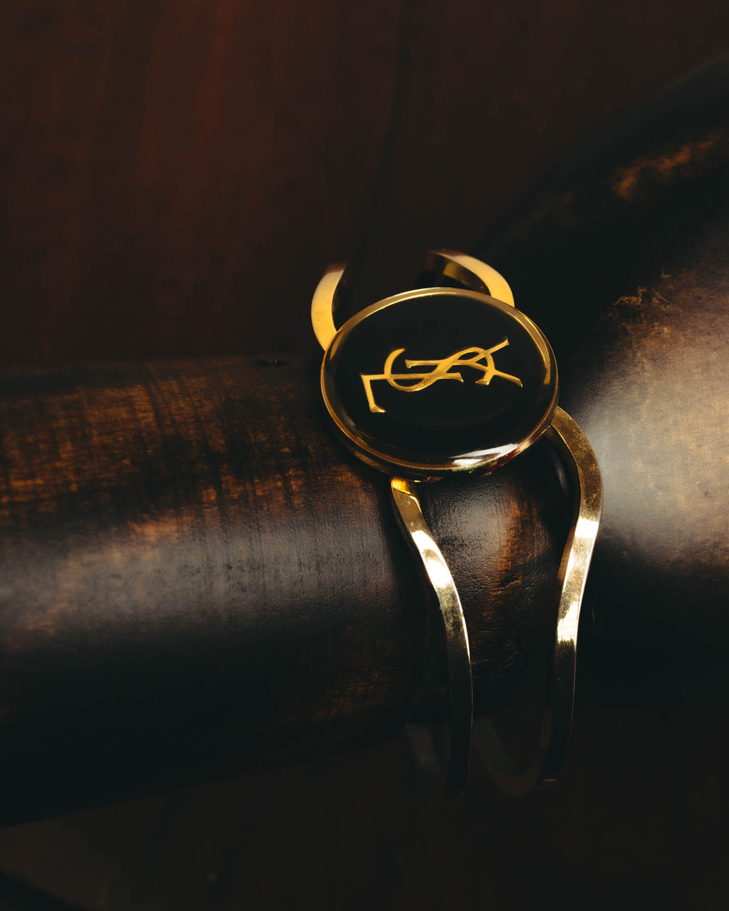-SPECIAL- "Yves Saint Laurent" 80's-90's Iconic cassandre logo vintage bangle