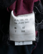 "JEAN PAUL GAULTIER FEMME"
 Waist different material switching design shirt