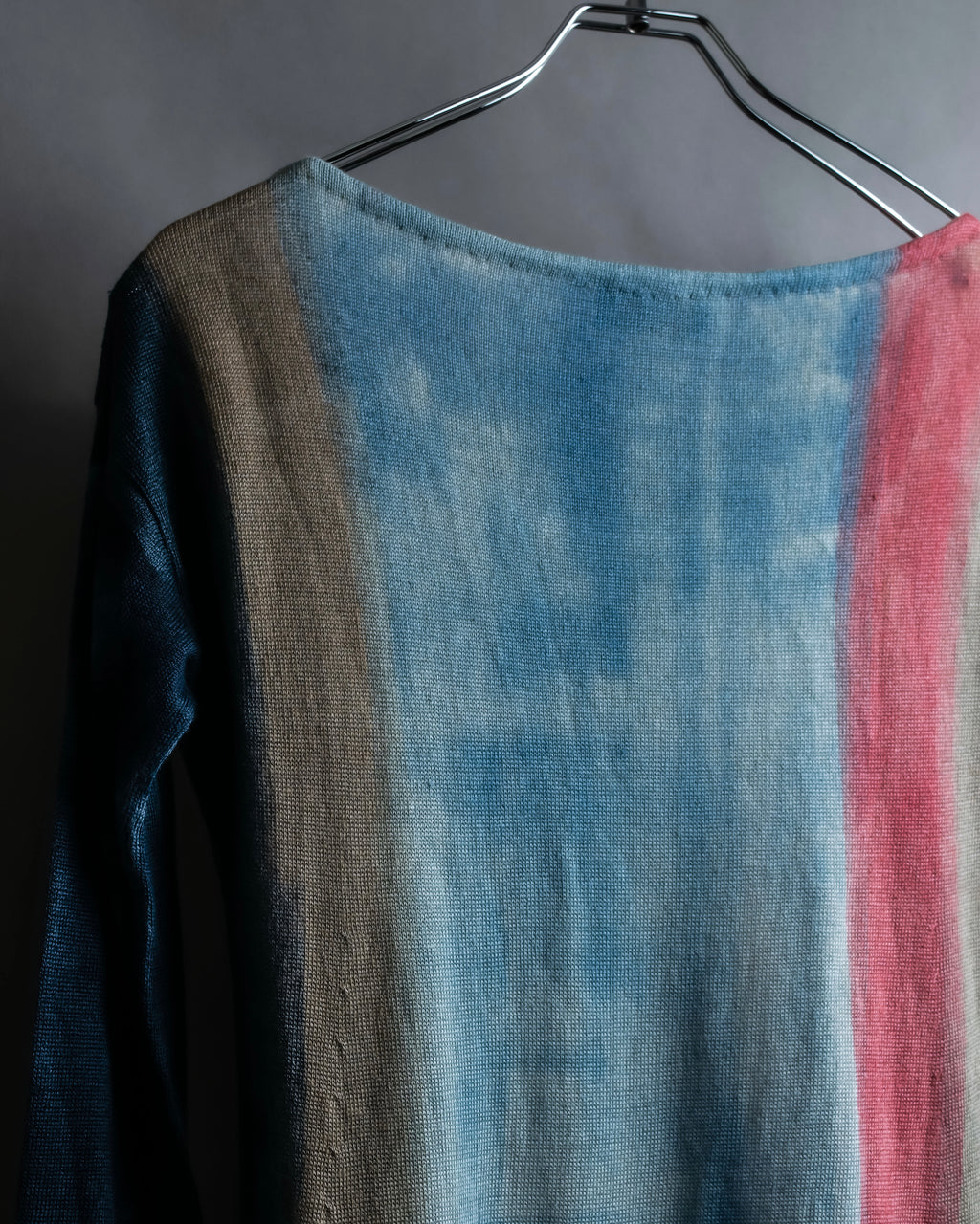 "Loro Piana" Hand-painted gradient knit tunic